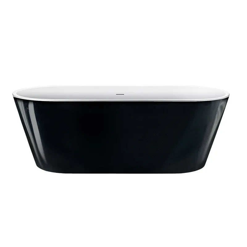 LAYLA 60" Black freestanding bathtub