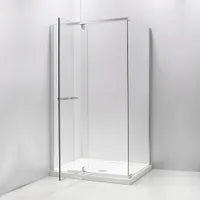 42" Shower door with 34" side panel