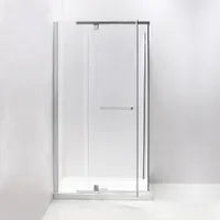 42" Shower door with 34" side panel