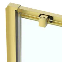 60" Brushed gold sliding shower Door