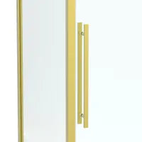 60" Brushed gold sliding shower Door