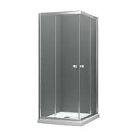 34" x 34" Square shower door with corner opening