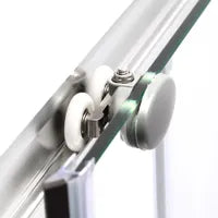 34" x 34" Square shower door with corner opening