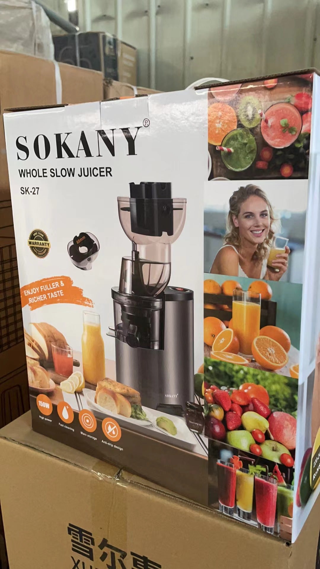 Sokany High Quality Durable Slow Juicer
