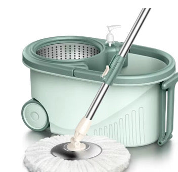 360 Rotating Mop + Bucket- Multicolor