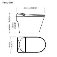 White Smart Deluxe Toilet ADA