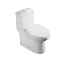 Dual-flush one-piece toilet with elongated bowl NEWBURY