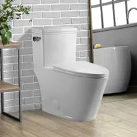 One-piece toilet with elongated bowl VICTOR