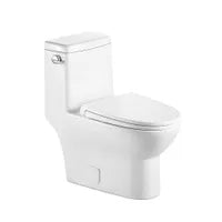 One-piece toilet with elongated bowl GRAHAM