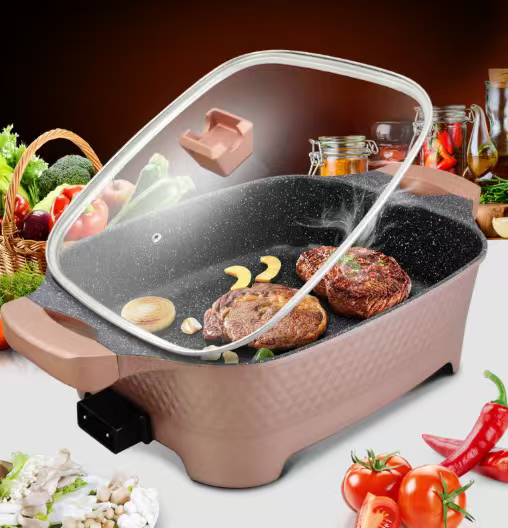 DR-6340 Non-Stick Multipurpose Electric Cooking Pot 10L