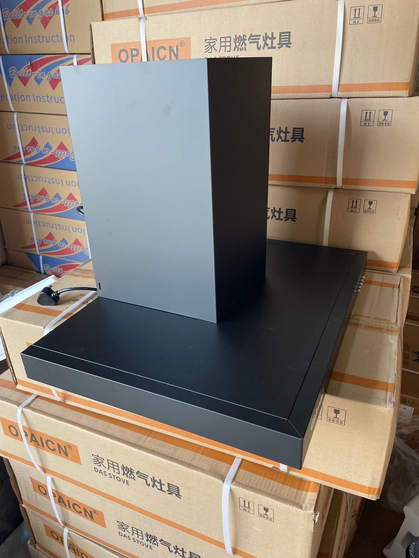 600M Matte Black Wall Mounted Range Hood