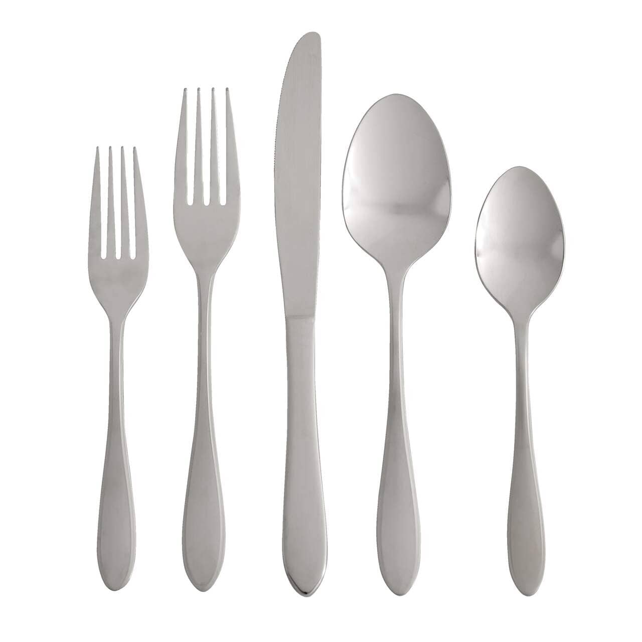 CAAB Home Delight MASTER Chef 60pc Stainless Steel Flatware Set, Serves 12