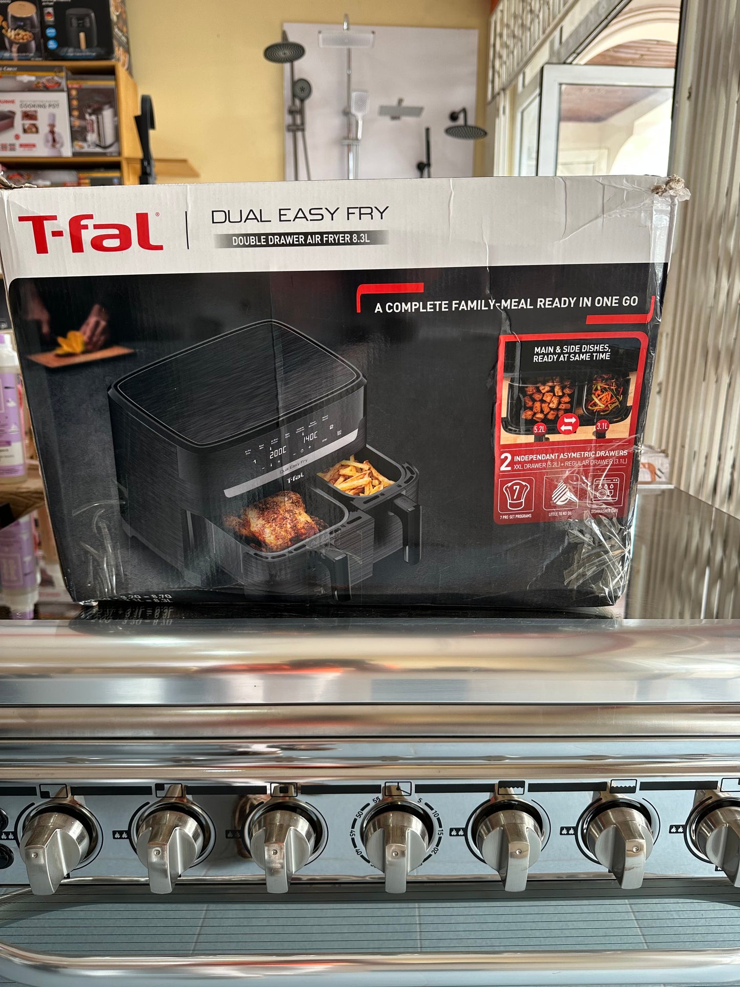 CAAB Home Delight T-fal Dual Easy Fry Air Fryer 8.3 L/8.7 Qt