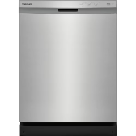 Frigidaire 24-inch Front Control Dishwasher with 3 Spray Arms and MaxDry Technology in Stainless Steel