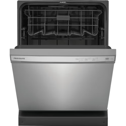 Frigidaire 24-inch Front Control Dishwasher with 3 Spray Arms and MaxDry Technology in Stainless Steel