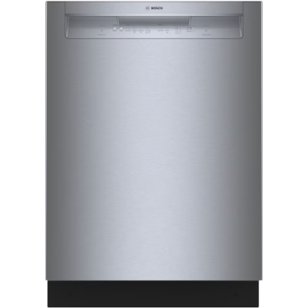 Bosch 100 Series 24-Inch Smart Built-In Dishwasher with Home Connect, Anti Fingerprint