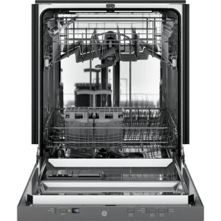 GE 24-inch Top Control Built-In Dishwasher in Stainless Steel with Stainless Steel Tub, 51 dBA - ENERGY STAR
