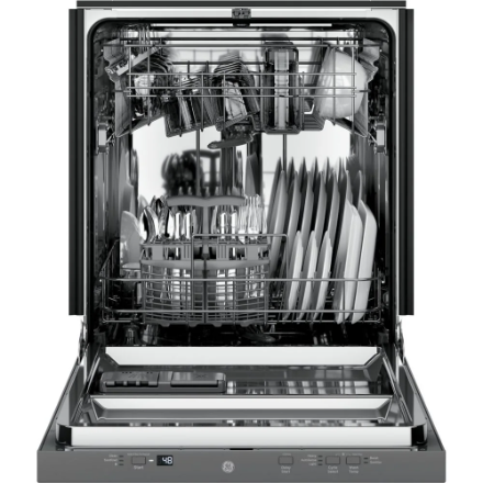 GE 24-inch Top Control Built-In Dishwasher in Stainless Steel with Stainless Steel Tub, 51 dBA - ENERGY STAR