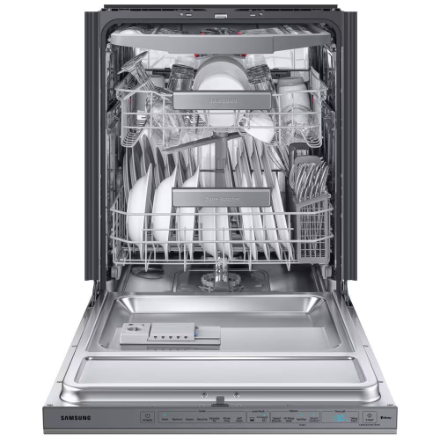 Samsung 24-inch Top Control Smart Dishwasher with 3rd Rack, AutoRelease in Fingerprint Resistant Stainless Steel
