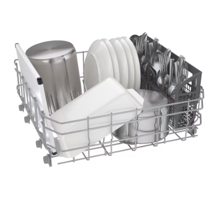 Bosch 100 Series 24-Inch Smart Built-In Dishwasher with Home Connect, PrecisionWash
