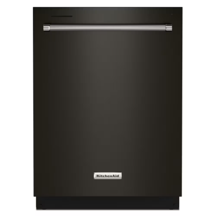KitchenAid 24-inch Top Control Dishwasher in Black Stainless Steel with Stainless Steel Tub and 3rd Level Rack