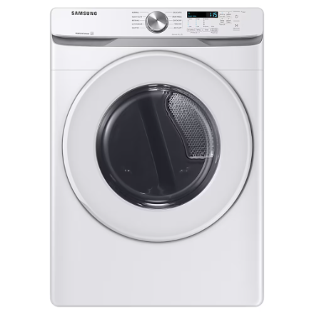 Samsung 7.5 cu. ft. High Efficiency Front Load Electric Dryer with Sensor Dry in White