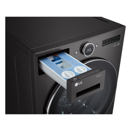 LG Electronics 5.8 cu. ft. Mega Capacity Smart Front Load Washer in Black Steel