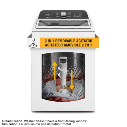 Whirlpool 5.4 Cu. Ft. IEC Capacity Top Load Washer with Removable Agitator