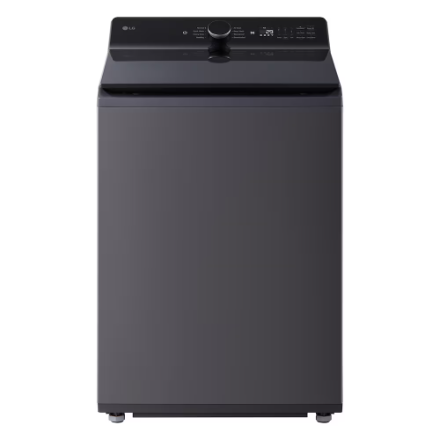 LG Electronics 27"" 6.1 cu. ft. Mega Top Load Agitator Washer in Matte Black