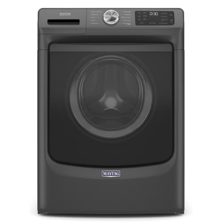Maytag Front Load Washer with Extra Power and 12 Hr Fresh Spin 5.2 cu. Ft. Volcano Black