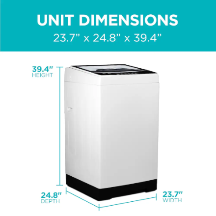 BLACK+DECKER Small Portable Washer, Washing Machine for Household Use, Portable Washer 3.0 Cu. Ft