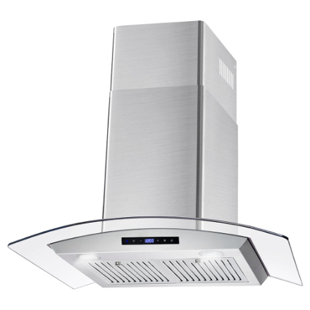 Cosmo 30 in. Ducted Wall Mount Range Hood in Stainless Steel with Touch Controls