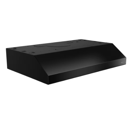 Broan-NuTone Broan Glacier 30-Inch Under-Cabinet Range Hood, 300 Max Blower CFM, Black