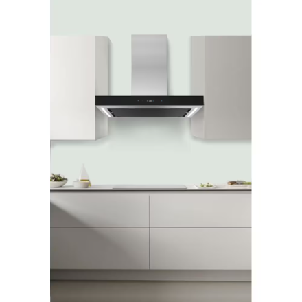 Vissani 30-inch 400CFM Convertible T-Shape Wall-Mounted Range Hood with 3-Speed Setting and Touch Control in Stainless Steel