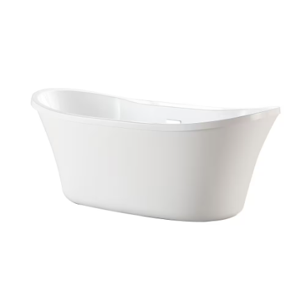 Ove Decors Riley 60-inch Freestanding Tub in White