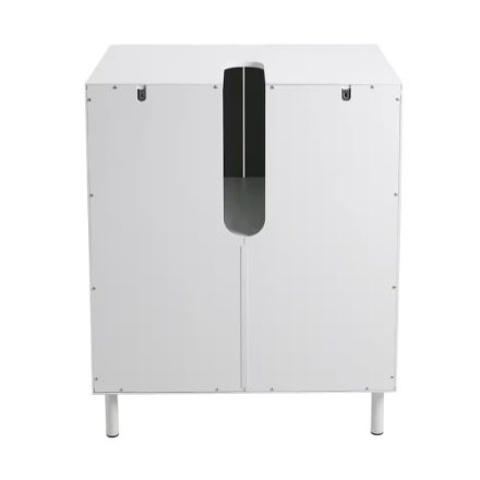 A&E Bath and Shower Bella 24-inch Vanity in Grey with White Rectangle Basin