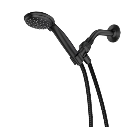 MOEN Attune 6-Spray Patterns 4 in. Wall Mount Handheld Showerhead in Matte Black
