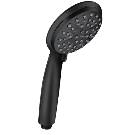 MOEN Attune 6-Spray Patterns 4 in. Wall Mount Handheld Showerhead in Matte Black