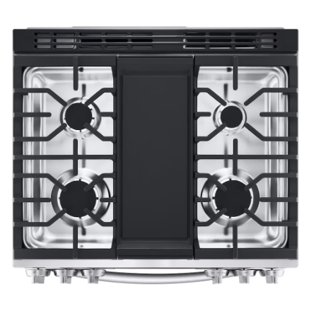 LG Electronics Slide-in Smart Gas Range with InstaView and Air Fry, ProBake Convection Oven in Smudge Resistant Stainless Steel