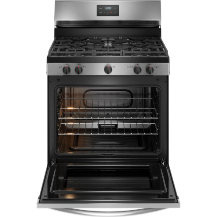 Frigidaire 30-inch Freestanding Gas Range with Quick Boil in Stainless Steel