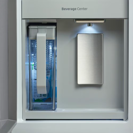 Samsung BESPOKE 36-inch W 23 Cu.Ft. 4-Door Flex Refrigerator with AI Family Hub and AI Vision Inside in Stainless - ENERGY STAR®