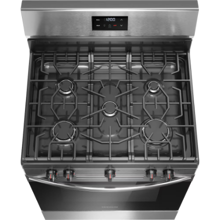 Frigidaire 30-inch Freestanding Gas Range with Quick Boil in Stainless Steel