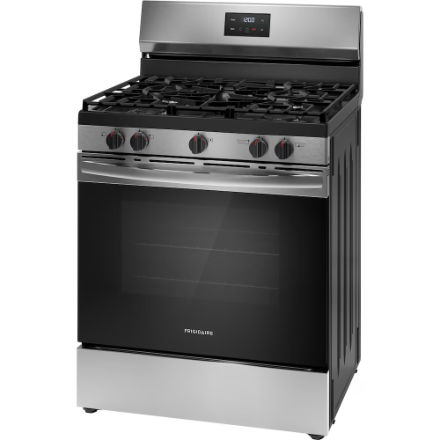 Frigidaire 30-inch Freestanding Gas Range with Quick Boil in Stainless Steel