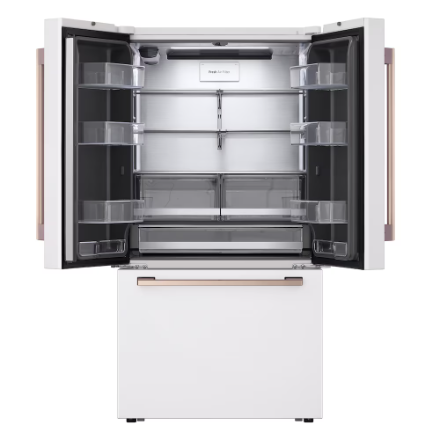 LG STUDIO 36-inch W 27 cu. ft. Counter-Depth MAX French Door Refrigerator in White Essence