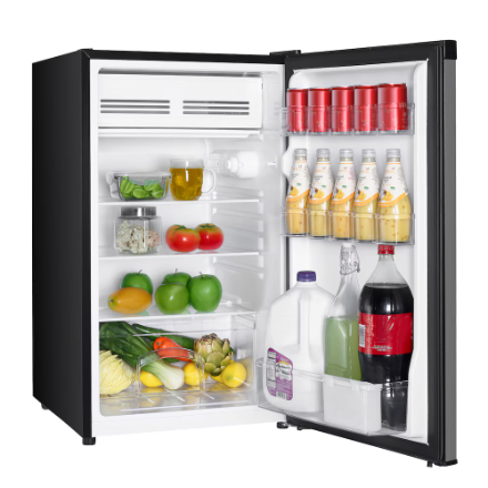 Vissani 4.3 cu. ft. Stainless Steel Mini Refrigerator with 2 Adjustable Glass Shelves - ENERGY STAR®