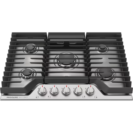 Frigidaire Gallery 30-inch Gas Cooktop in Stainless Steel with 5 Burners including Quick Boil
