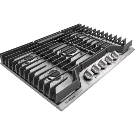 Frigidaire Gallery 30-inch Gas Cooktop in Stainless Steel with 5 Burners including Quick Boil