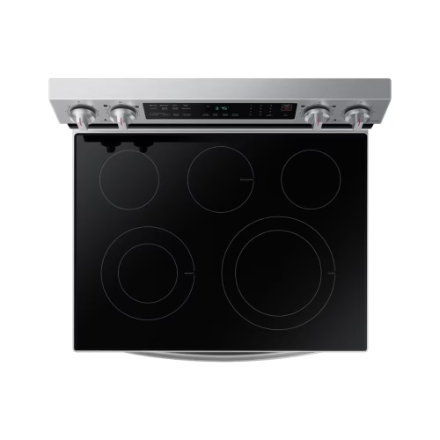 Samsung Electric Range with Convection Oven and Air Fry in Fingerprint Resistant Stainless Steel