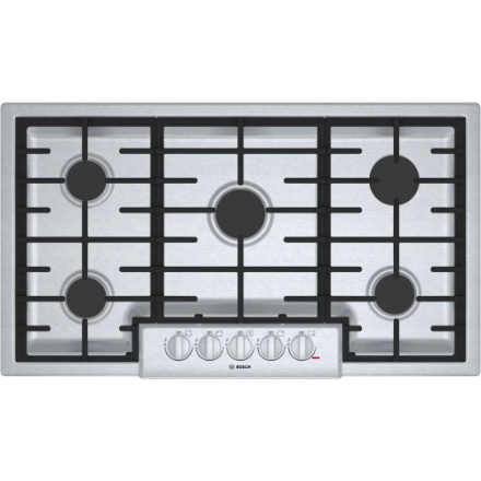 Bosch 800 Series 36-Inch Gas Cooktop with 5 Burners