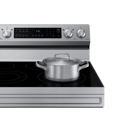 Samsung Electric Range with Convection Oven and Air Fry in Fingerprint Resistant Stainless Steel